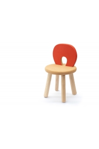 stolička červená